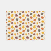 Blätter im Herbst Fleecedecke (Vorderseite (Horizontal))