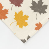 Blätter im Herbst Fleecedecke (Ecke)
