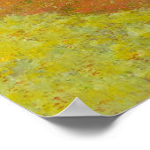 Blätter im Herbst gefallen Poster (Ecke)