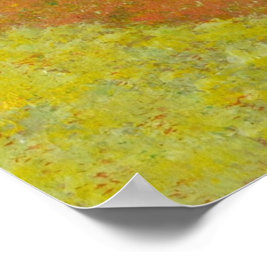 Blätter im Herbst gefallen Poster (Ecke)