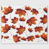 Blätter im Herbst Geschenkpapier (Flach)