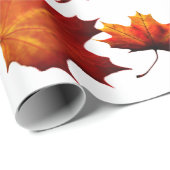 Blätter im Herbst Geschenkpapier (Rolleneckpunkt)