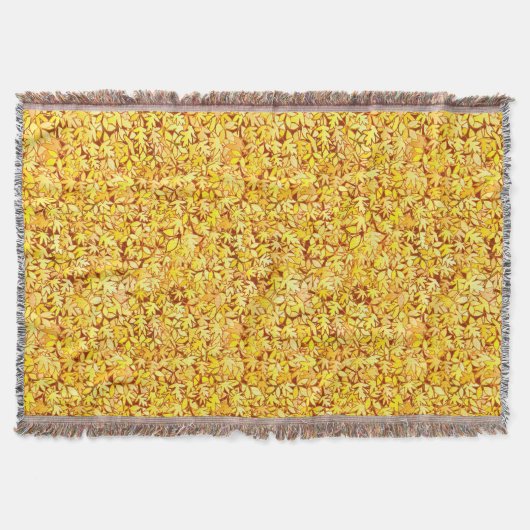 Blätter im Herbst, goldgelb Decke (Vorderseite)