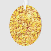 Blätter im Herbst, goldgelb Ornament (Vorderseite)