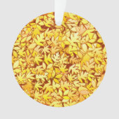 Blätter im Herbst, goldgelb Ornament (Vorderseite)