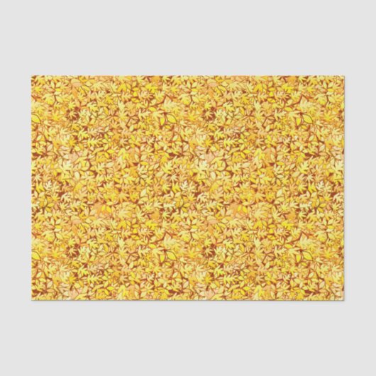 Blätter im Herbst, goldgelb Seidenpapier (Vorderseite)