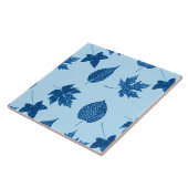 Blätter im Herbst - Indigo und blass Fliese (Seite)