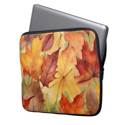 Blätter im Herbst Laptopschutzhülle (Vorderseite Links)