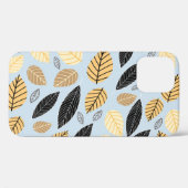 Blätter im Herbst: Nahtloser blauer Hintergrund Case-Mate iPhone Hülle (Rückseite (Horizontal))