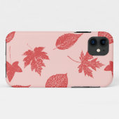 Blätter im Herbst - orange und rosa Case-Mate iPhone Hülle (Rückseite (Horizontal))