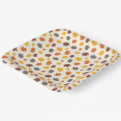 Blätter im Herbst Pappteller (Gewinkelt)