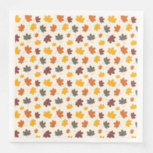 Blätter im Herbst Serviette (Vorderseite)