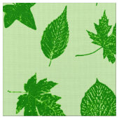 Blätter im Herbst - Smaragd und Limettengrün Stoff (Nahaufnahme)
