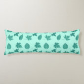 Blätter im Herbst - Türkis und Aqua Seitenschläferkissen (Vorderseite)