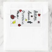 Blätter im Herbst und Pumpkin, bitte Aufkleber (Tasche)