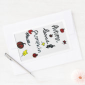 Blätter im Herbst und Pumpkin, bitte Aufkleber (Umschlag)