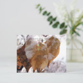 Blätter im Herbst vor Herbst Postkarte (Stehend Vorderseite)