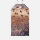 Blätter im Herbstmuster Geschenkanhänger (Vorderseite)