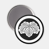 Blätter im Kreis Magnet (Vorderseite/Rückseite)
