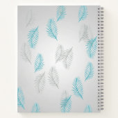 Blätter im Stile von Mustern Notizblock (Rückseite)