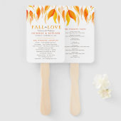 Blätter im Wasserfarbenspiel Hochzeitskalender Han Fächer (Vorne und Hinten)