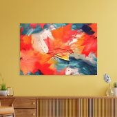 Blätter im Wind – Abstrakte Herbstbewegung Leinwanddruck (Insitu (Wohnzimmer))