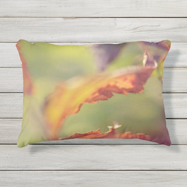 Blätter im Wind Kissen Für Draußen (Vorderseite)