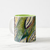 Blätter im Wind Zweifarbige Tasse (Vorderseite Links)