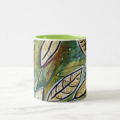 Blätter im Wind Zweifarbige Tasse (Mittel)