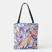 Blätter in Aquarellfarben nahtlos Tasche (Rückseite)