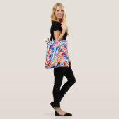 Blätter in Aquarellfarben nahtlos Tasche (Am Model)