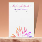 Blätter in Aquarellfarben Ohrringe Schmuckanzeigek