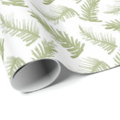 Blätter in Aquarellkiefer Geschenkpapier (Rolleneckpunkt)