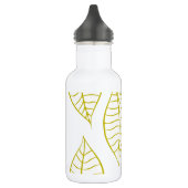 Blätter in Citron Edelstahlflasche (Links)