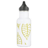 Blätter in Citron Edelstahlflasche (Rechts)