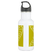 Blätter in Ctron Edelstahlflasche (Rückseite)
