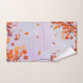 Blätter in der Herbstsaison auf dem Lavendel Badhandtuch Set (Handtuch)