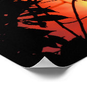 Blätter in der Sonne Poster (Ecke)