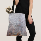 Blätter in Eis (Gold) Tasche (Von Nahem)