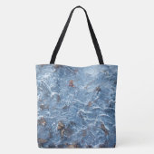Blätter in Eisen (blau) Tasche (Rückseite)