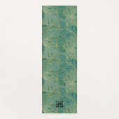 Blätter in Grün und Gold Yogamatte (Vorderseite)