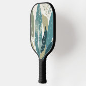 Blätter in Grüntönen Pickleball Schläger (Links)