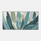 Blätter in Grüntönen Schreibtischunterlage (Vorderseite)