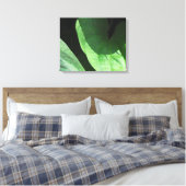 Blätter in Licht und Schatten schließen Leinwanddruck (Insitu (Schlafzimmer))