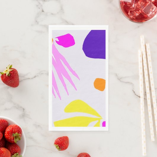 Blätter in Luftserviettenpapier Serviette (Beispiel)