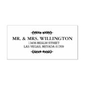 Blätter in Reihe Gummistempel (Prägung)