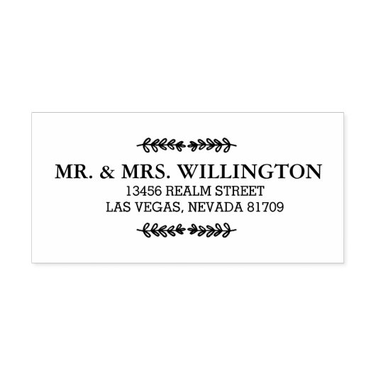 Blätter in Reihe Gummistempel (Prägung)