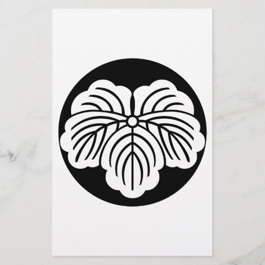 Blätter in Reiskuchen Briefpapier (Vorderseite)