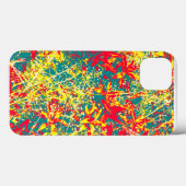 Blätter in Rot-Gelb und Weiß Case-Mate iPhone Hülle (Rückseite (Horizontal))