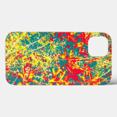 Blätter in Rot-Gelb und Weiß Case-Mate iPhone Hülle (Rückseite (Horizontal))